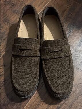 Rothy's Brown Knit Penny Loafers